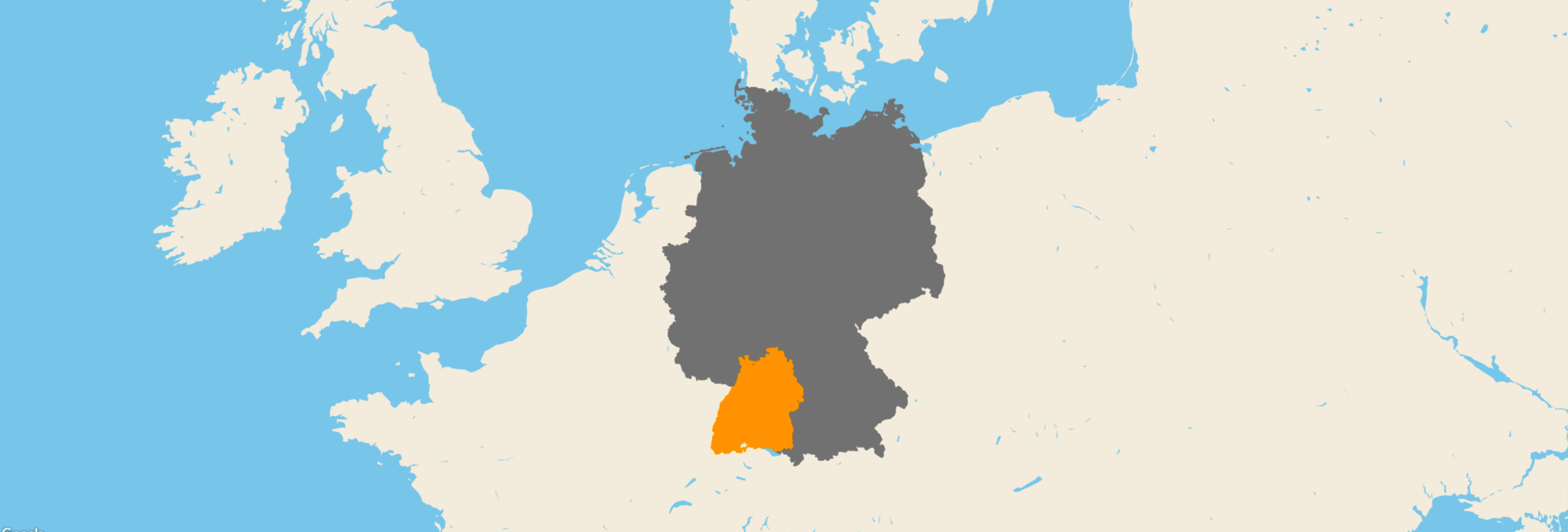 Baden-Württemberg kartenansicht